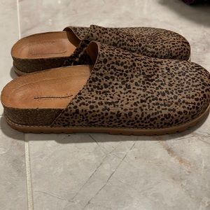 Madewell Layne Calf Hair Clog Mule